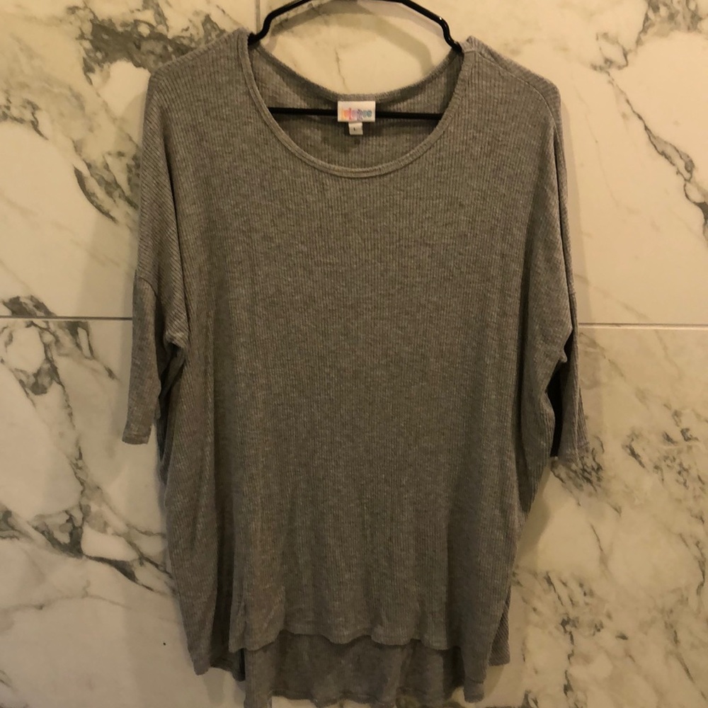 LulaRoe Irma gray size large